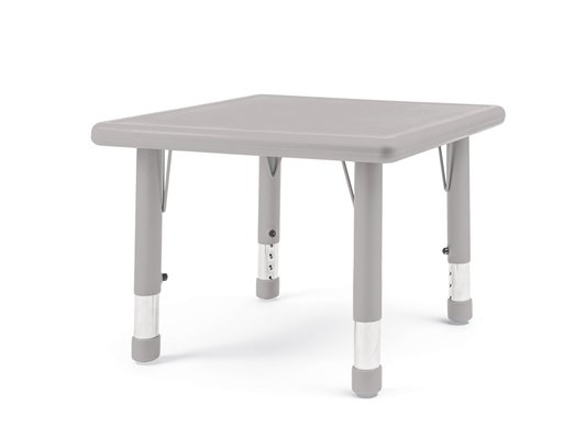 Mobilier - Table crèche et scolaire - Table carré crèche réglable en hauteur t0 à t3 gris
