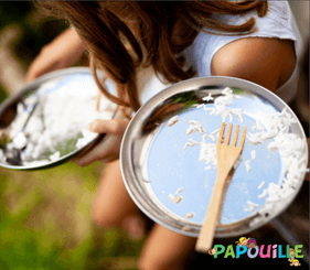 Repas - Assiettes Enfants et à Compartiments - Assiette creuse inox