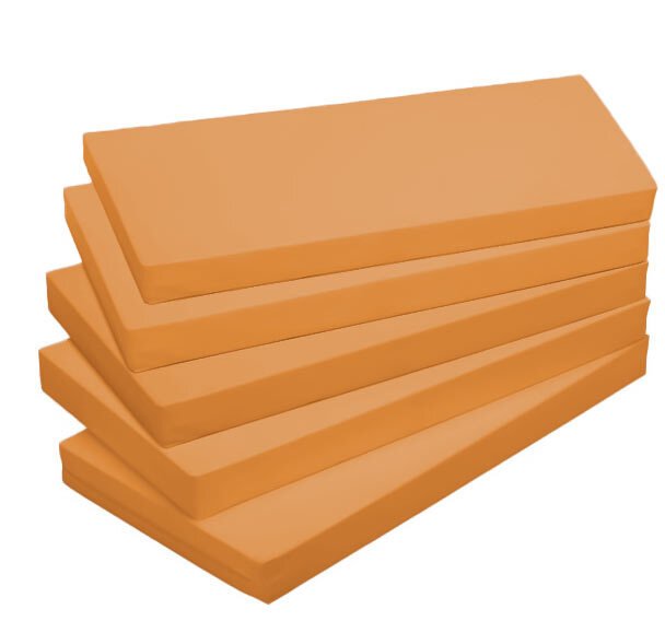 Lot de 5 matelas en tissu lavable 60 x 120 orange