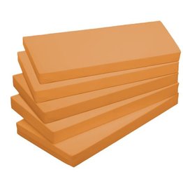 Couchage - Matelas Enfant, Plan incliné et Literie Bébé - Lot de 5 matelas en tissu lavable 60 x 120 orange