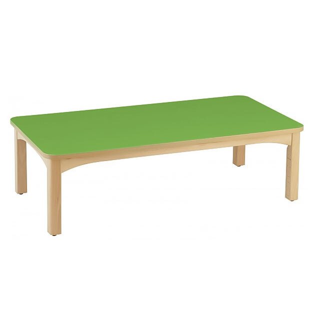 Table en bois 120 x 60 t0 h.40cm vert