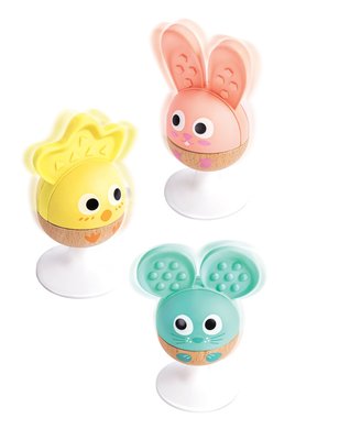 Jouets - Hochets et Jouets Sensoriels - 3 hochets à ventouse - animaux