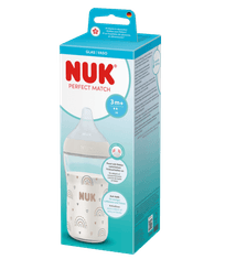 Repas - Biberons Classic et Large - Biberon en verre avec tétine en silicone - 230 ml - Perfect Match NUK