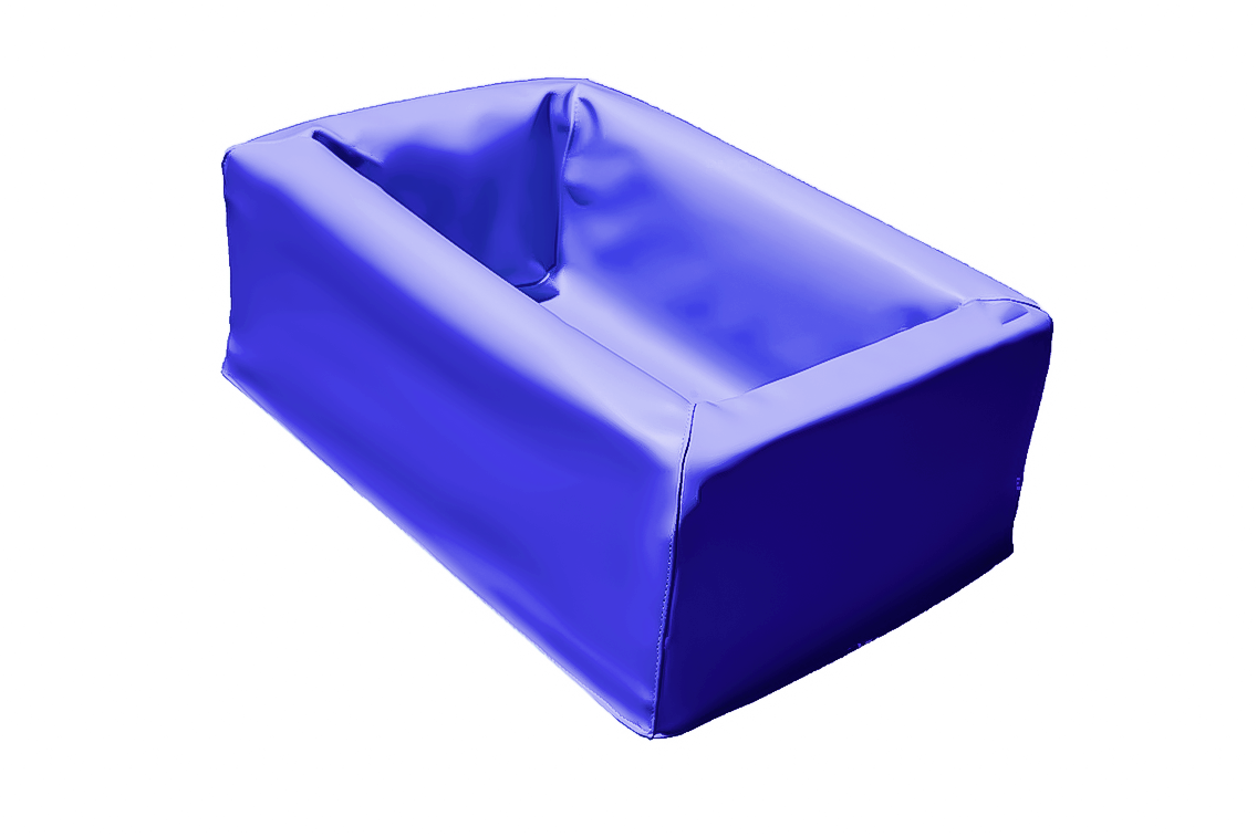 Module de rangement nid à balles en mousse pvc bleu roi