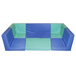 Mobilier - Meuble en mousse et Pouf - Tapis aire de jeux avec dossier en mousse 2 côtés