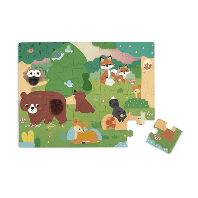 Jeux - Jeux Éducatifs et Puzzle - Puzzle tactile 20 pièces - La Forêt