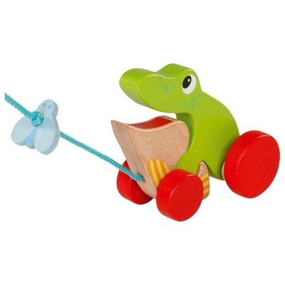 Jouets - Jouets à Pousser, à Tirer - Grenouille à tirer