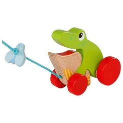Jouets - Jouets à Pousser, à Tirer - Grenouille à tirer