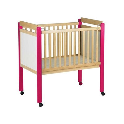 Couchage - Lit Crèche en Bois bébé, enfant - Lit crèche 100 x 50 cm framboise wkc