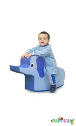 Jeux - Bascules et Équilibre - Éléphant bleu à bascule en mousse