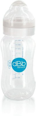 Repas - Biberons Classic et Large - Biberon en tritan 330 ml tétine silicone 4 mois blanc translucide