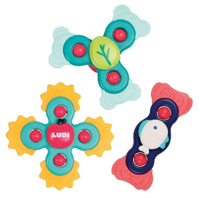 Motricité - Eveil Sensoriels et Tactiles - Baby Spinner / Jouets rotatifs à Ventouse