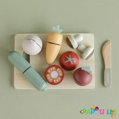 Jouets - Jouets d'Imitation et d'Imagination - Légumes à découper en bois