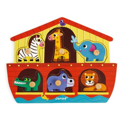 Jeux - Jeux Éducatifs et Puzzle - Puzzle Arche de Noé 6 pièces