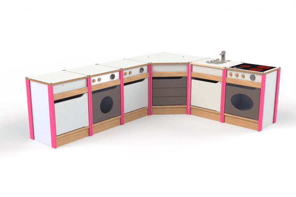 Mobilier - Mobilier de jeux d'imitation - Cuisine complète pour enfants - Framboise
