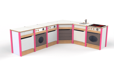 Mobilier - Mobilier de jeux d'imitation - Cuisine complète pour enfants - Framboise