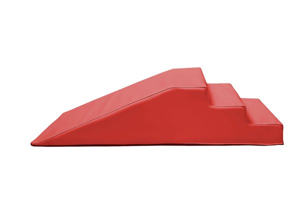 Motricité - Module de Motricité Bébé - Module petit escalier toboggan en mousse pvc h.23 rouge