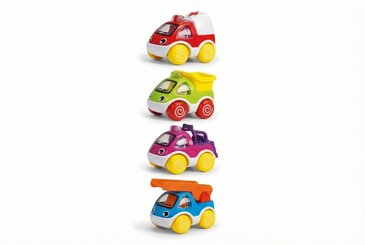 Jouets - Garages, Voitures et Circuits pour Enfant - Lot de 4 mini véhicules