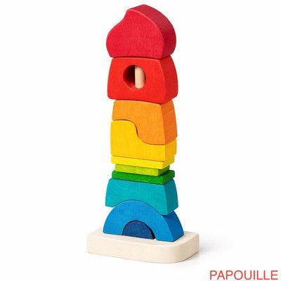 Jouets - Jouets à Empiler ou à Encastrer - Tour à empiler, 11 éléments