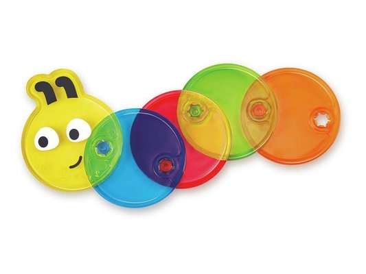 Jouets - Jouets à Empiler ou à Encastrer - Chenille multicolore transparente