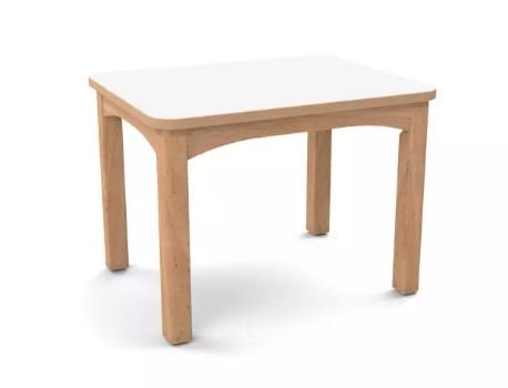 Mobilier - Table crèche et scolaire - Table en bois pour crèche 64 x 50 cm T2 - Blanc