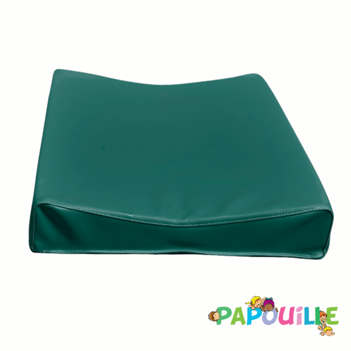 Matelas à langer galbé en mousse pvc sur mesure m2 Vert Mikonos