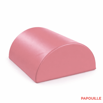 Motricité - Module de Motricité Bébé - Module bloc demi 1/2 rond en mousse pvc h.23cm rose
