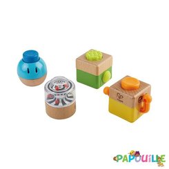 Jouets - Jeux de Construction - 4 hochets bois à empiler baby einstein