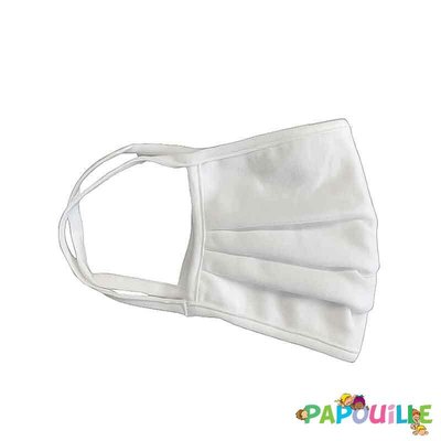 Médical et Prévention - Protection et Sécurité (EPI) - Masque protection visage tissu uns1 réutilisable anti-projections adulte blanc afnor