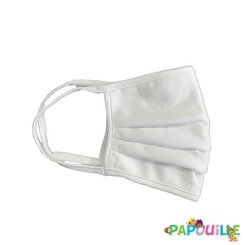 Médical et Prévention - Protection et Sécurité (EPI) - Masque protection visage tissu uns1 réutilisable anti-projections adulte blanc afnor