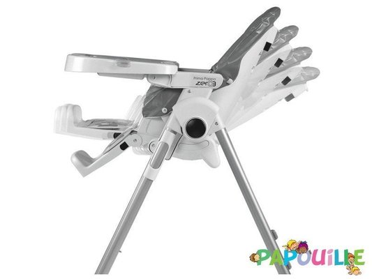 Puériculture - Chaise haute bébé et Siège Repas - Chaise haute prima pappa follow me 3 réglable en hauteur / gris