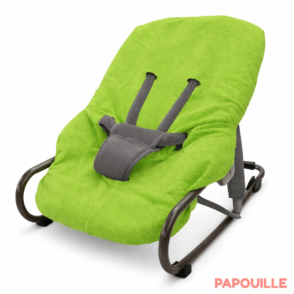 Housse de transat bouclette coton universelle Anis