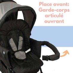 Puériculture - Poussette - Poussette double bébé légère compacte