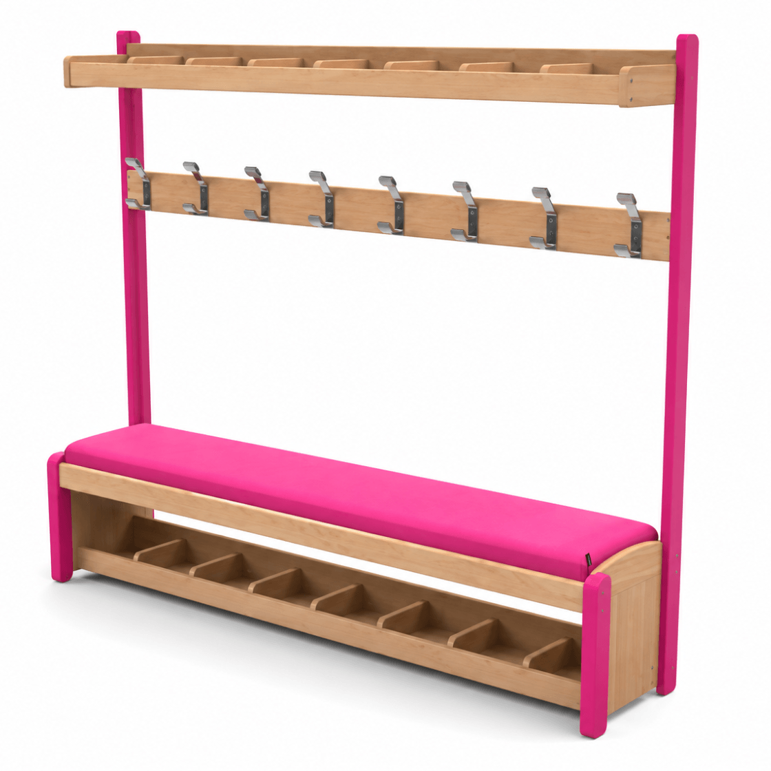 Banc vestiaire Assise Framboise