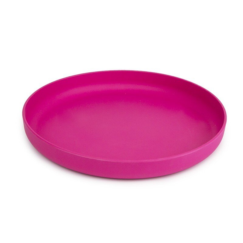 Assiette plate en pla diam. 17,8 rose