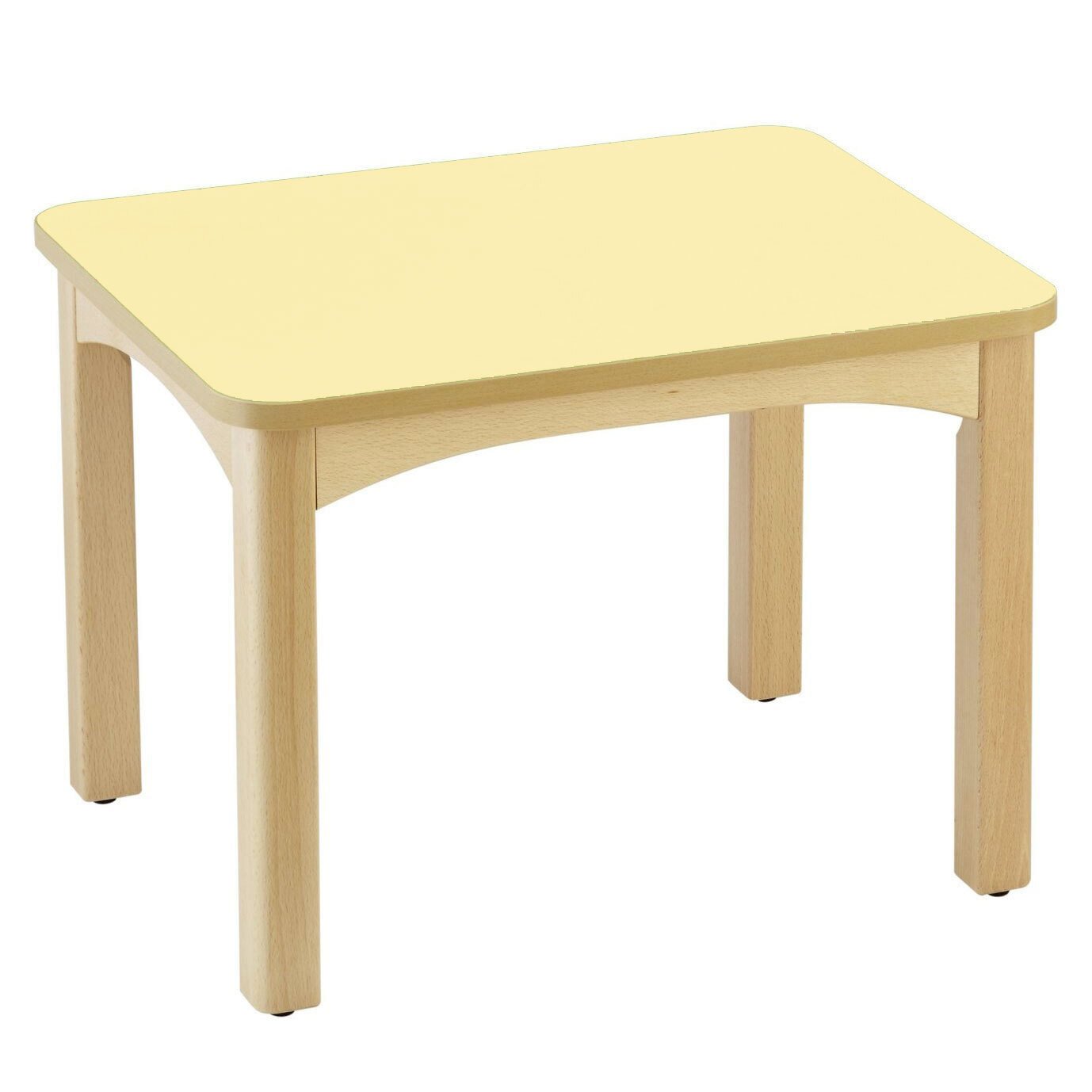 Table en bois pour crèche 60 x 50 cm t0 citron