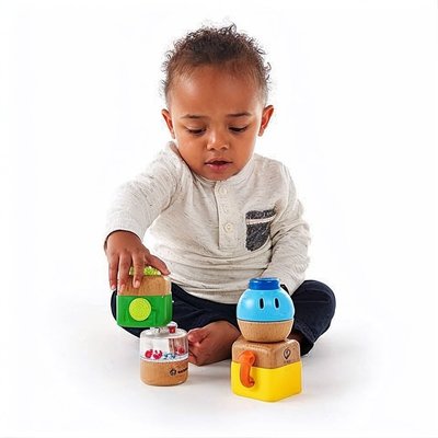 Jouets - Jeux de Construction - 4 hochets bois à empiler baby einstein