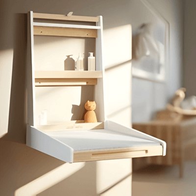 Change - Meuble à Langer crèche - Table à langer murale évolutive en tableau ardoise - 2 en1