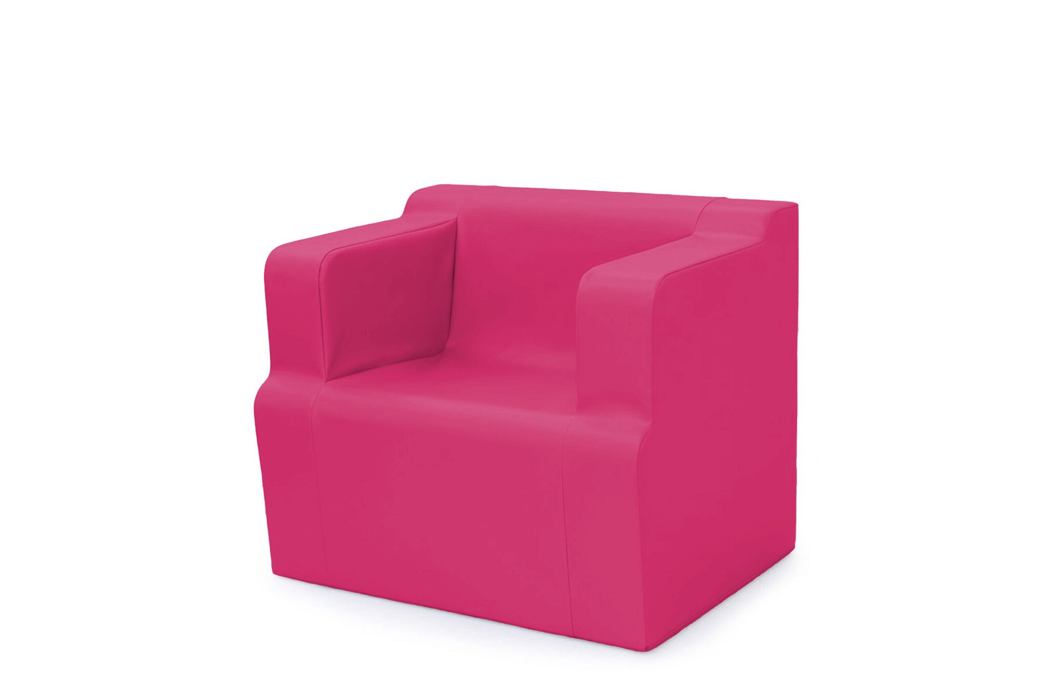 Fauteuil individuel allaitement 2 accoudoirs fuchsia