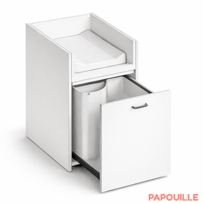Change - Meuble à Langer crèche - Meuble escalier coulissant - 830 mm x 520 mm x 769 mm.
