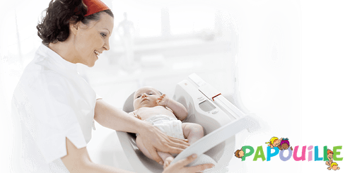 Médical et Prévention - Pèse Bébé - Pèse-bébé sans fil à plateau ergonomique - métrologie légale classe 3