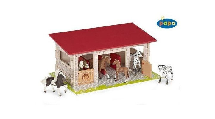 Jouets - Figurines - Box à chevaux