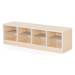 Mobilier - Banc vestiaire & Porte Manteaux - Banc vestiaire 8 casiers 120x33x35cm - Mopi