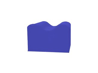 Motricité - Module de Motricité Bébé - Module petite vague ondulé en mousse bleu