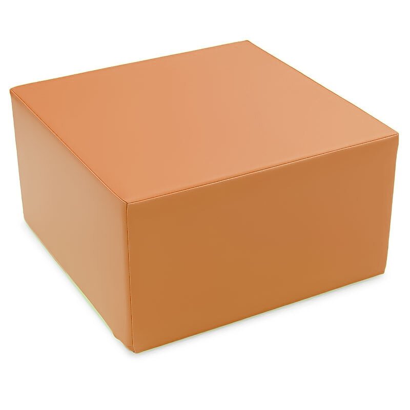 Double bloc carré de motricité 60 x 60 x h 30 cm abricot