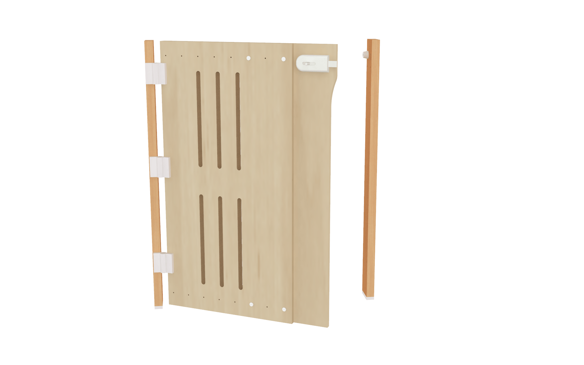 Portillon spécial collectivité extensible 73 - 100 cm gauche - Hêtre