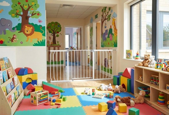 Médical et Prévention - Barrières de Sécurité Enfant - Barrière - Portillon avec rallonge 99 - 132,5 cm - Blanc