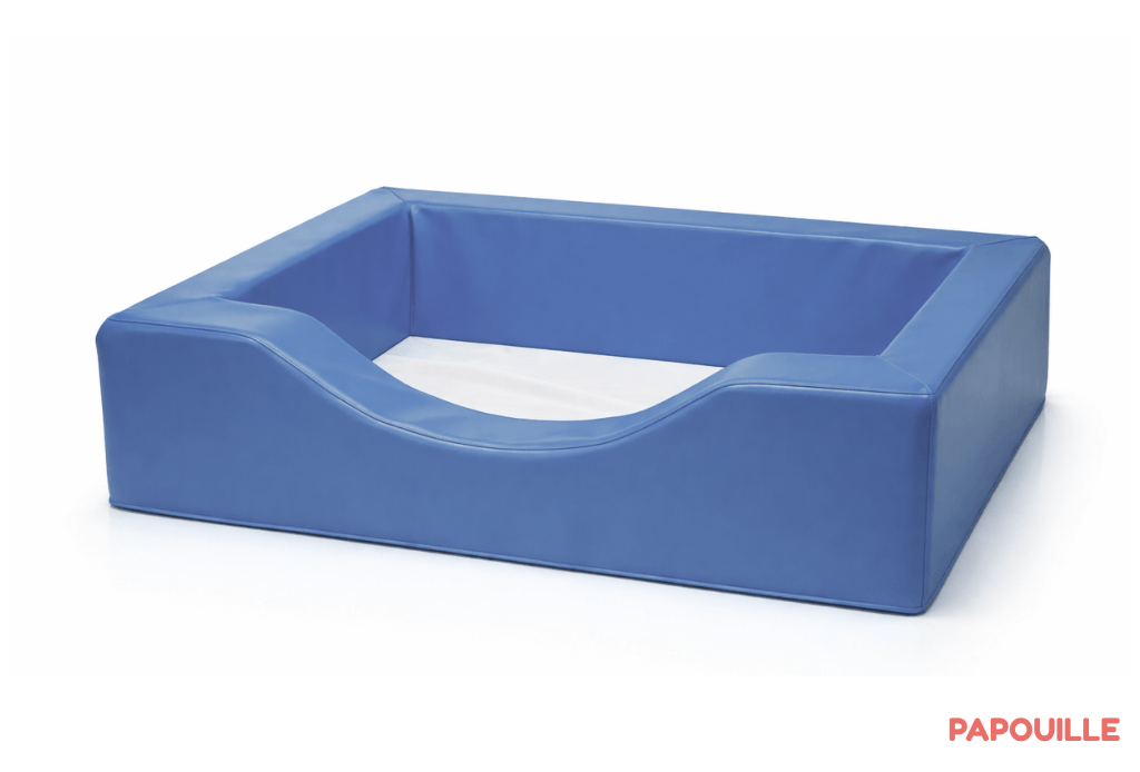 Lit couchette en mousse pvc pour matelas 60x120cm bleu