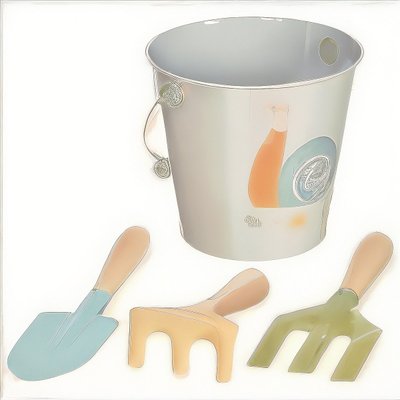 Jeux - Bac à Sable et Accessoires  - Seau avec outils de jardin, motif escargot