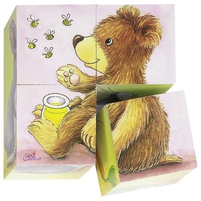 Jeux - Jeux Éducatifs et Puzzle - Puzzle de cubes bébés animaux - crèche